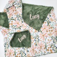 Daisy Floral Girl Baby Blanket