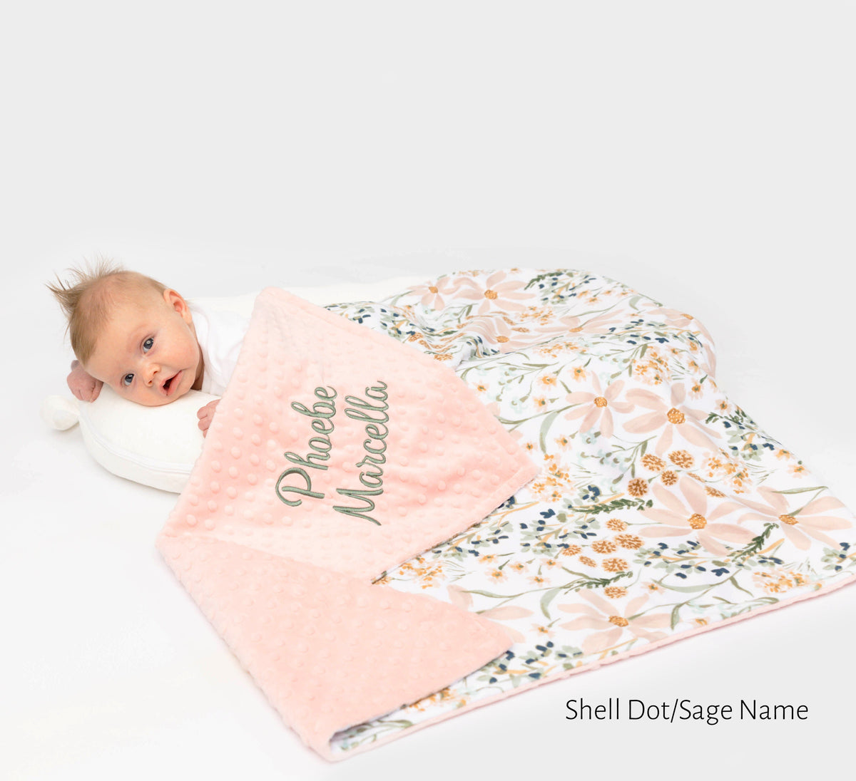 Daisy Floral Girl Baby Blanket